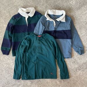 Tommy Bahama Kids Long Sleeve Shirt Bundle in Greens and Blues